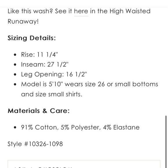 MOTHER THE TRIPPER ANKLE FRAY IN CHANGE IS IN THE AIR HI RISE BUTTON FLY BOOTCUT - Picture 10 of 15